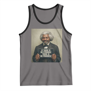 Frederick Douglass Quote Tank Top If There Is No Struggle There Is No Progress TS12 Deep Heather Black Print Your Wear