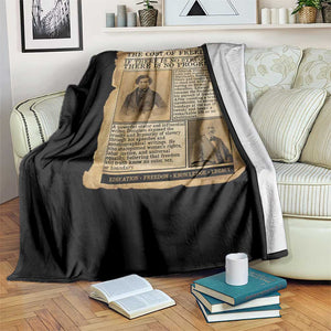 If There Is No Struggle No Progress Throw Blanket Frederick Douglass Newspaper TS12 Print Your Wear