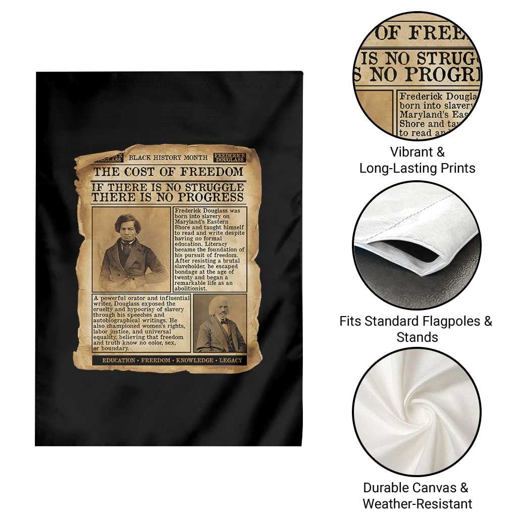 If There Is No Struggle No Progress Garden Flag Frederick Douglass Newspaper TS12 Print Your Wear