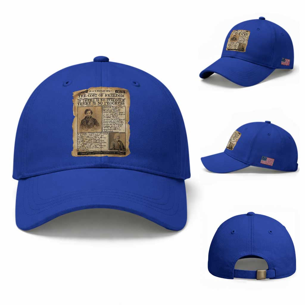 If There Is No Struggle No Progress Baseball Cap Frederick Douglass Newspaper TS12 Baseball Cap Universal Fit Royal Blue Print Your Wear