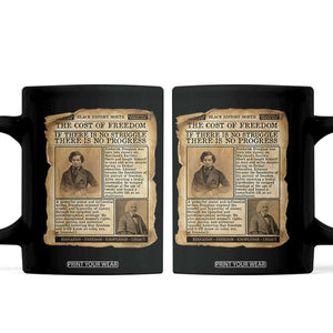 If There Is No Struggle No Progress Coffee Mug Frederick Douglass Newspaper TS12 Black Print Your Wear