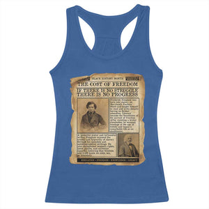 If There Is No Struggle No Progress Racerback Tank Top Frederick Douglass Newspaper TS12 Royal Blue Print Your Wear