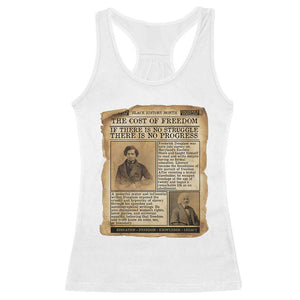 If There Is No Struggle No Progress Racerback Tank Top Frederick Douglass Newspaper TS12 White Print Your Wear