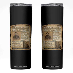 If There Is No Struggle No Progress Skinny Tumbler Frederick Douglass Newspaper TS12 Black Print Your Wear