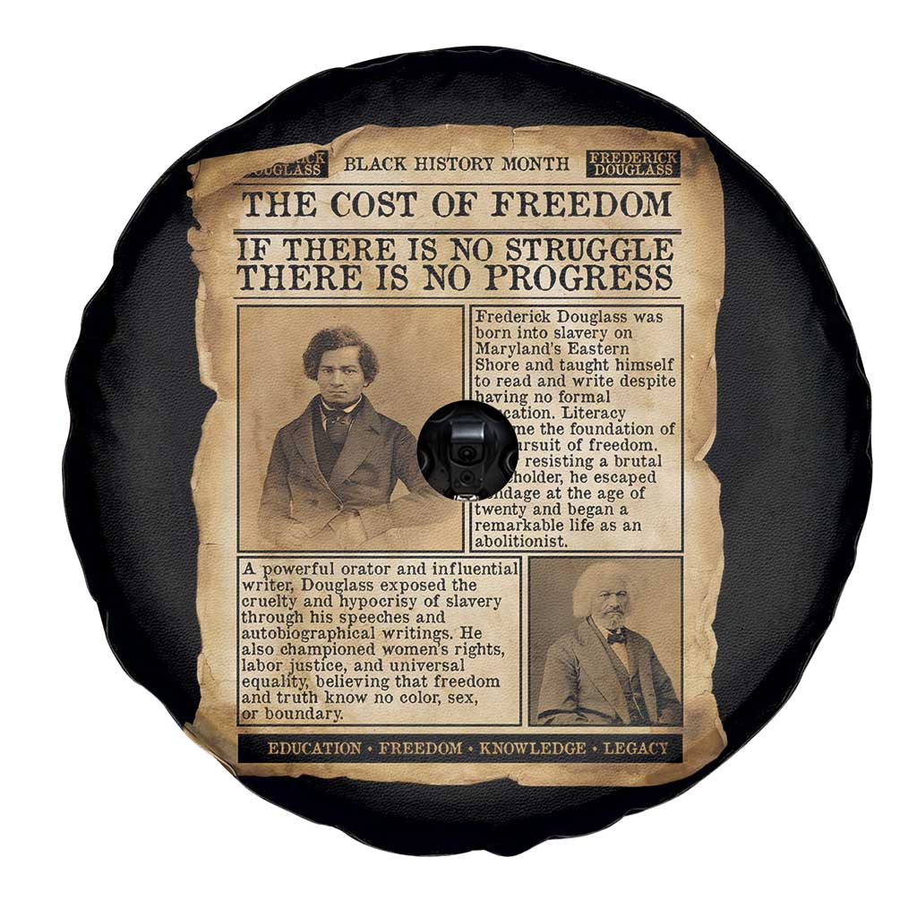 If There Is No Struggle No Progress Spare Tire Cover Frederick Douglass Newspaper TS12 Print Your Wear