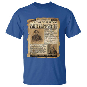 If There Is No Struggle No Progress T Shirt Frederick Douglass Newspaper TS12 Royal Blue Print Your Wear