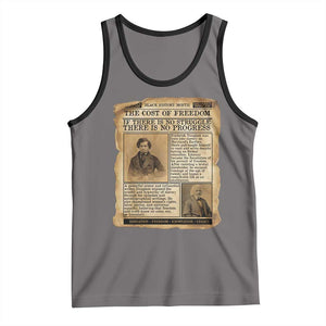 If There Is No Struggle No Progress Tank Top Frederick Douglass Newspaper TS12 Deep Heather Black Print Your Wear