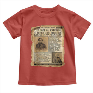 If There Is No Struggle No Progress Toddler T Shirt Frederick Douglass Newspaper TS12 Red Print Your Wear