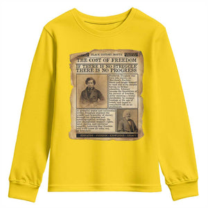 If There Is No Struggle No Progress Youth Sweatshirt Frederick Douglass Newspaper TS12 Daisy Print Your Wear