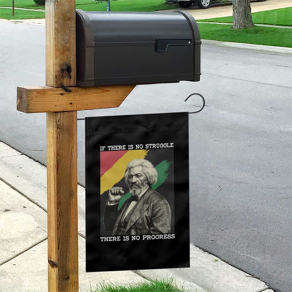 Frederick Douglass Struggle And Progress Garden Flag Inspirational Black History TS12 Print Your Wear