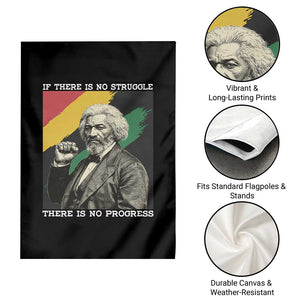 Frederick Douglass Struggle And Progress Garden Flag Inspirational Black History TS12 Print Your Wear