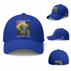 Frederick Douglass Struggle And Progress Baseball Cap Inspirational Black History TS12 Baseball Cap Universal Fit Royal Blue Print Your Wear