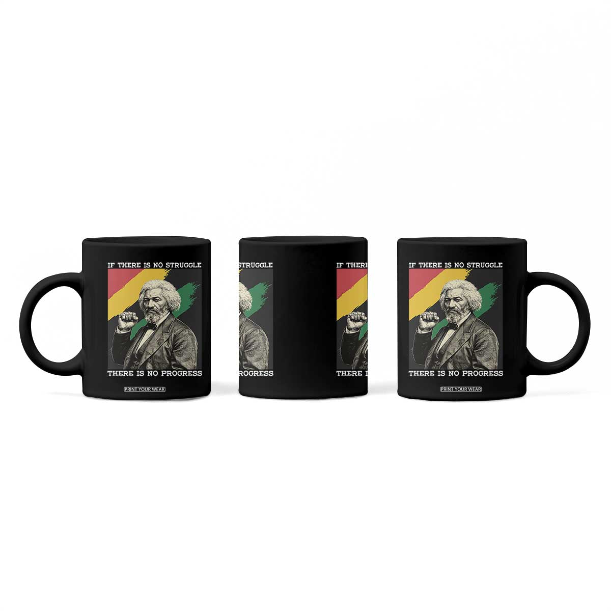 Frederick Douglass Struggle And Progress Coffee Mug Inspirational Black History TS12 Print Your Wear