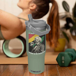 Frederick Douglass Struggle And Progress Flip Straw Tumbler Inspirational Black History TS12 One Size: 30 oz Moss Green Print Your Wear