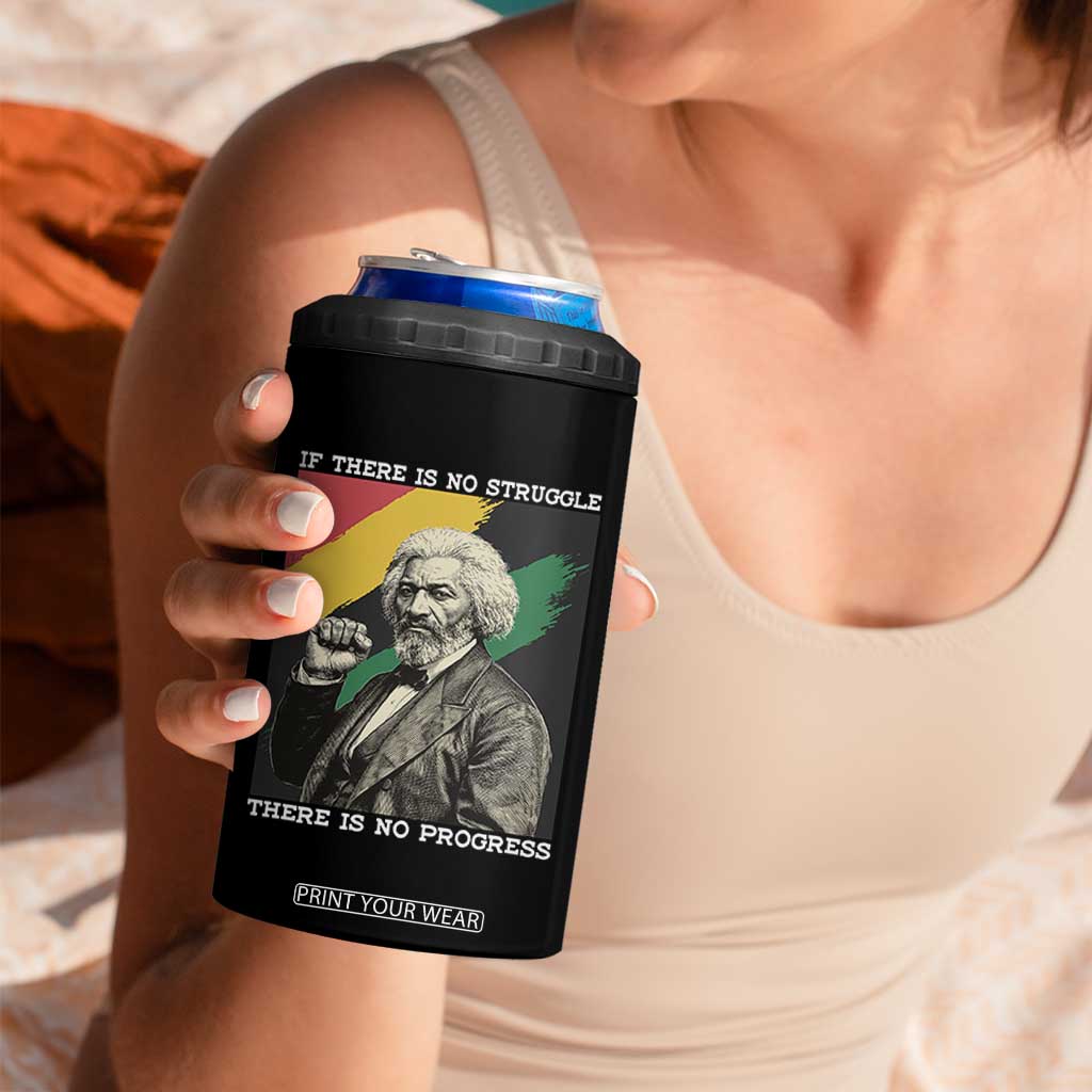 Frederick Douglass Struggle And Progress 4 in 1 Can Cooler Tumbler Inspirational Black History TS12 Print Your Wear