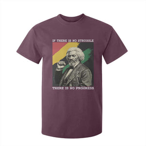 Frederick Douglass Struggle And Progress T Shirt For Kid Inspirational Black History TS12 Maroon Print Your Wear