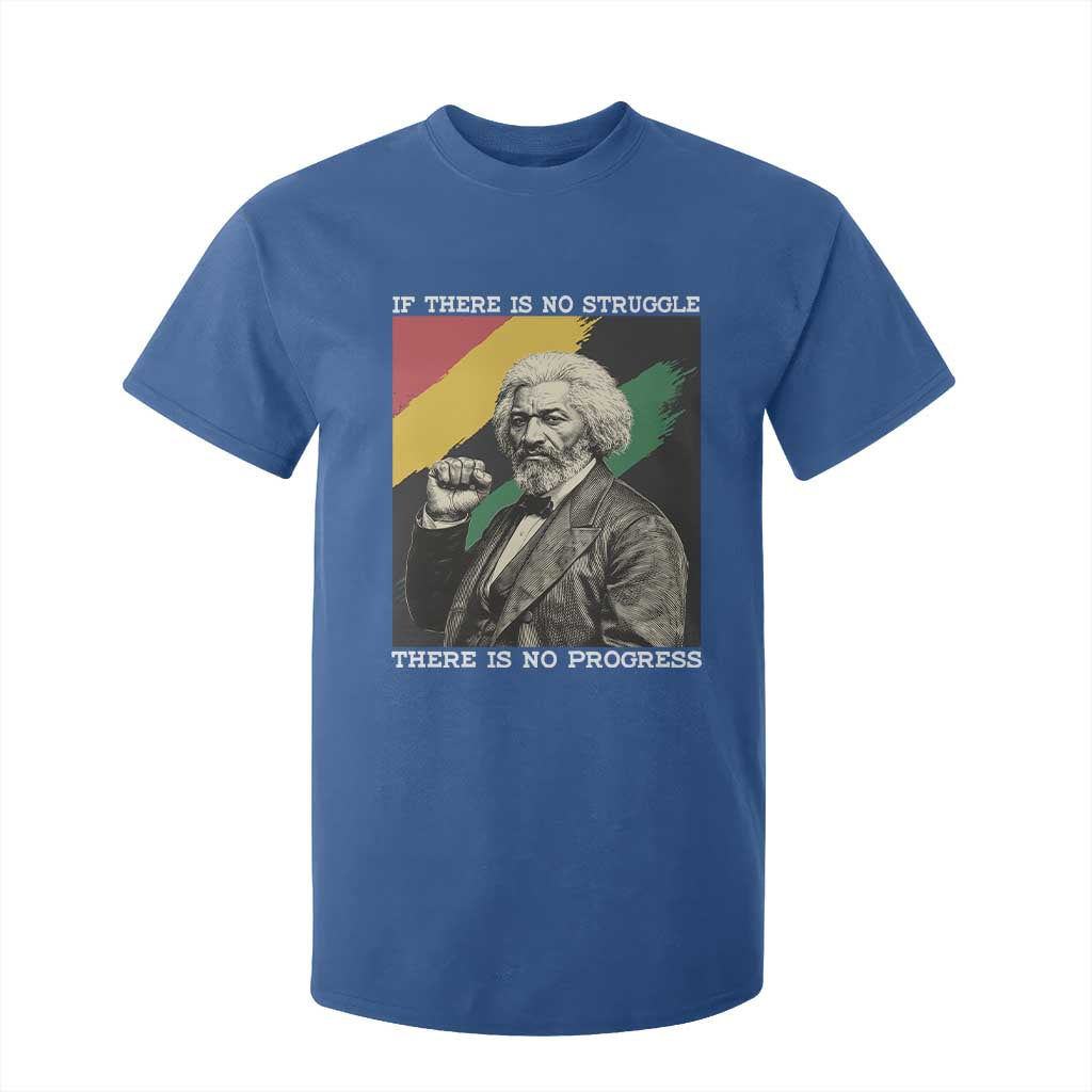 Frederick Douglass Struggle And Progress T Shirt For Kid Inspirational Black History TS12 Royal Blue Print Your Wear