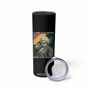 Frederick Douglass Struggle And Progress Skinny Tumbler Inspirational Black History TS12 Print Your Wear