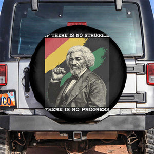 Frederick Douglass Struggle And Progress Spare Tire Cover Inspirational Black History TS12 No hole Black Print Your Wear