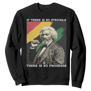 Frederick Douglass Struggle And Progress Sweatshirt Inspirational Black History TS12 Black Print Your Wear