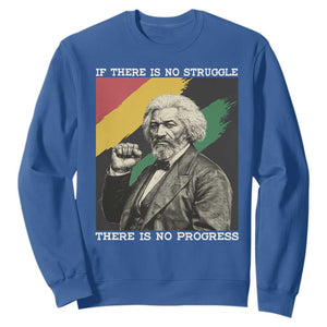 Frederick Douglass Struggle And Progress Sweatshirt Inspirational Black History TS12 Royal Blue Print Your Wear