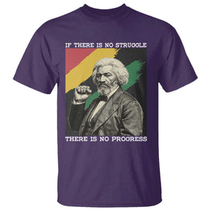 Frederick Douglass Struggle And Progress T Shirt Inspirational Black History TS12 Purple Print Your Wear