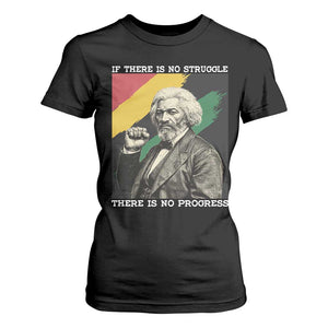 Frederick Douglass Struggle And Progress T Shirt For Women Inspirational Black History TS12 Black Print Your Wear