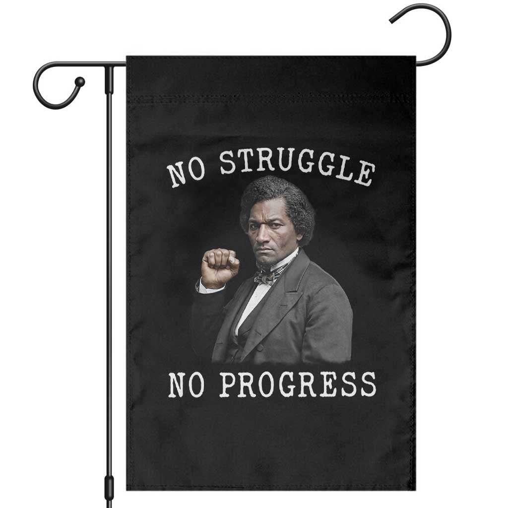 Frederick Douglass Quote Garden Flag No Struggle No Progress TS12 Black Print Your Wear