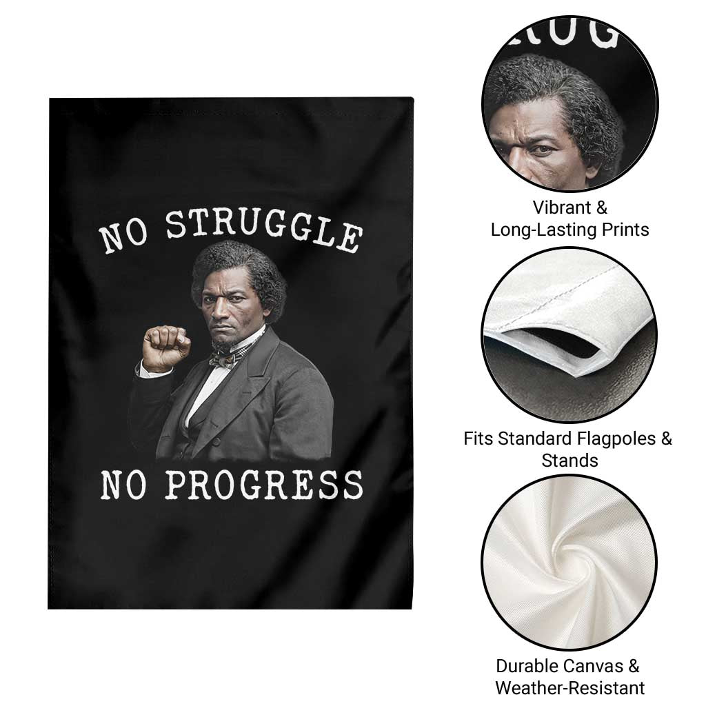 Frederick Douglass Quote Garden Flag No Struggle No Progress TS12 Print Your Wear