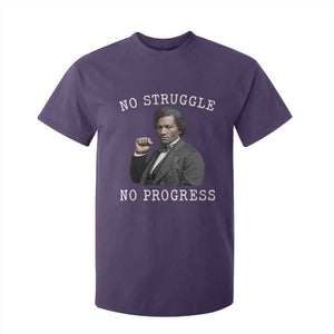 Frederick Douglass Quote T Shirt For Kid No Struggle No Progress TS12 Purple Print Your Wear