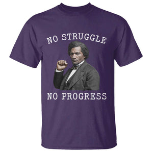 Frederick Douglass Quote T Shirt No Struggle No Progress TS12 Purple Print Your Wear