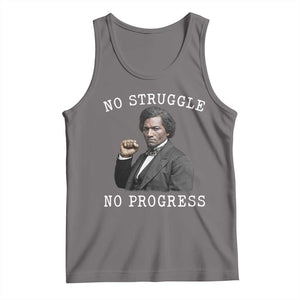 Frederick Douglass Quote Tank Top No Struggle No Progress TS12 Deep Heather Print Your Wear