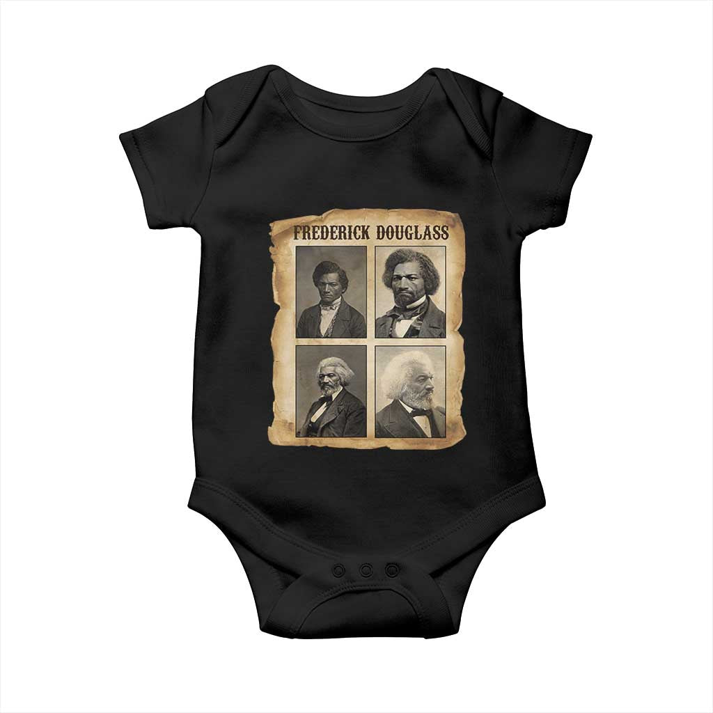 The Life Of Frederick Douglass Baby Onesie Historical Black History TS12 Black Print Your Wear
