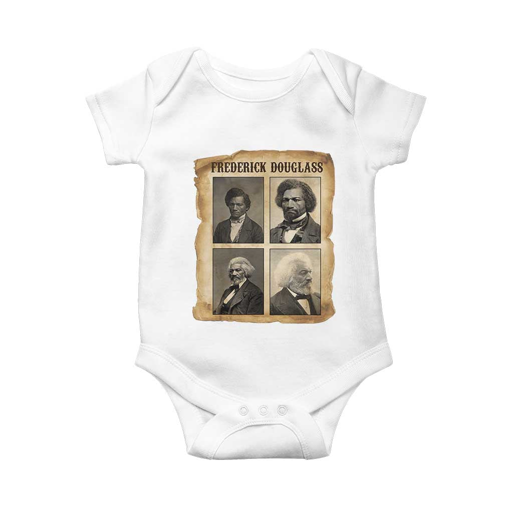 The Life Of Frederick Douglass Baby Onesie Historical Black History TS12 White Print Your Wear