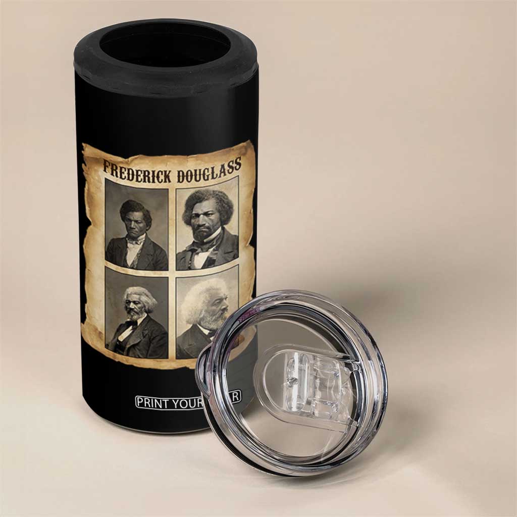 The Life Of Frederick Douglass 4 in 1 Can Cooler Tumbler Historical Black History TS12 Print Your Wear