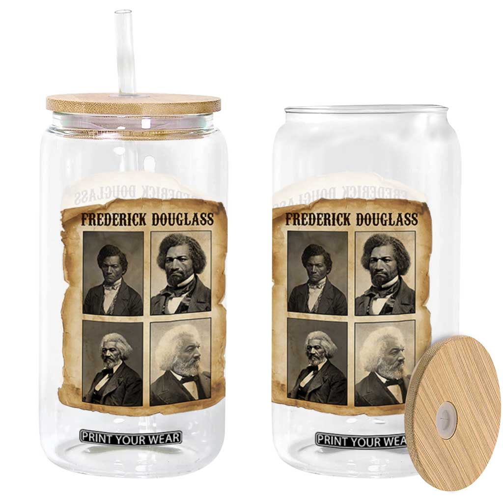 The Life Of Frederick Douglass Glass Can Historical Black History TS12 Print Your Wear