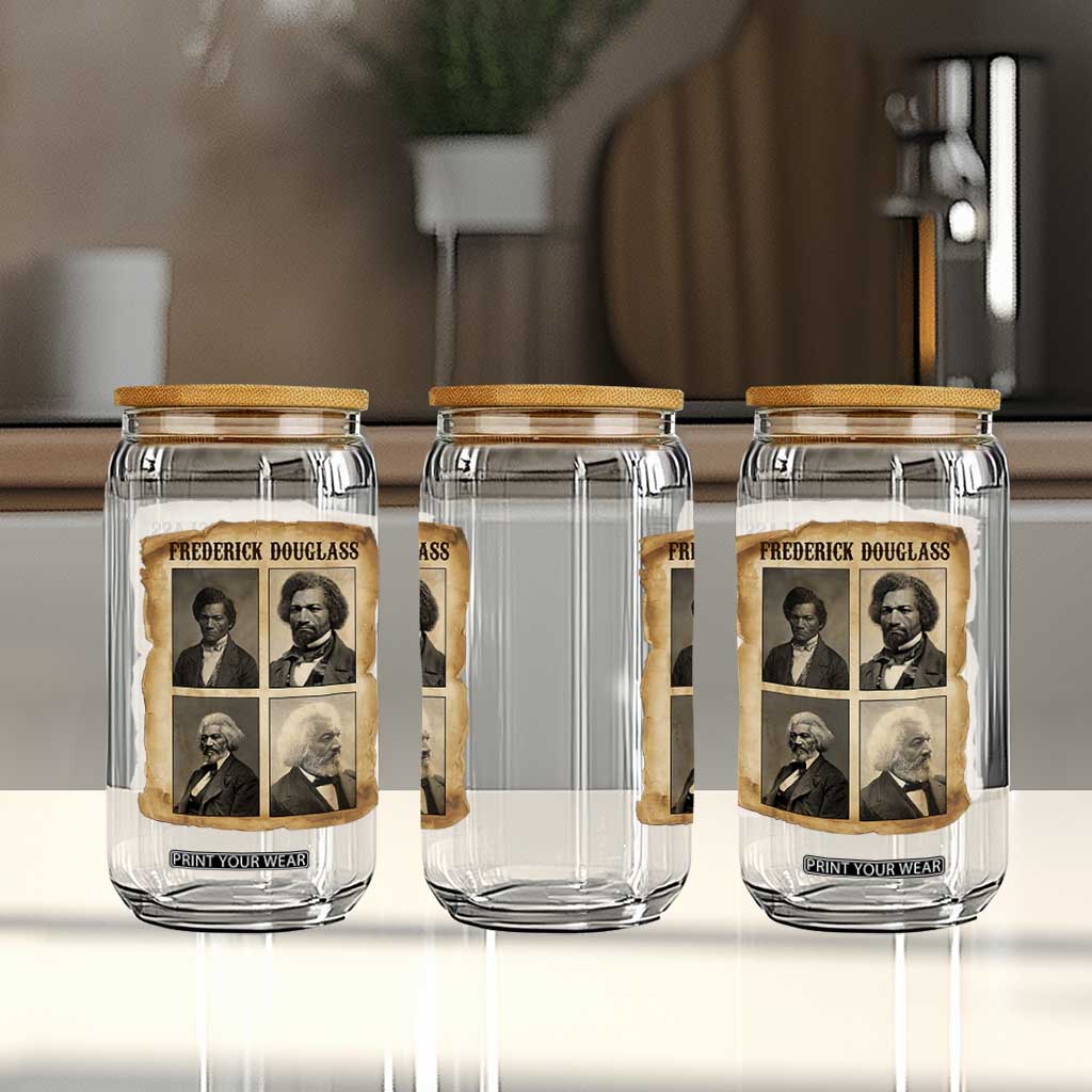 The Life Of Frederick Douglass Glass Can Historical Black History TS12 Print Your Wear