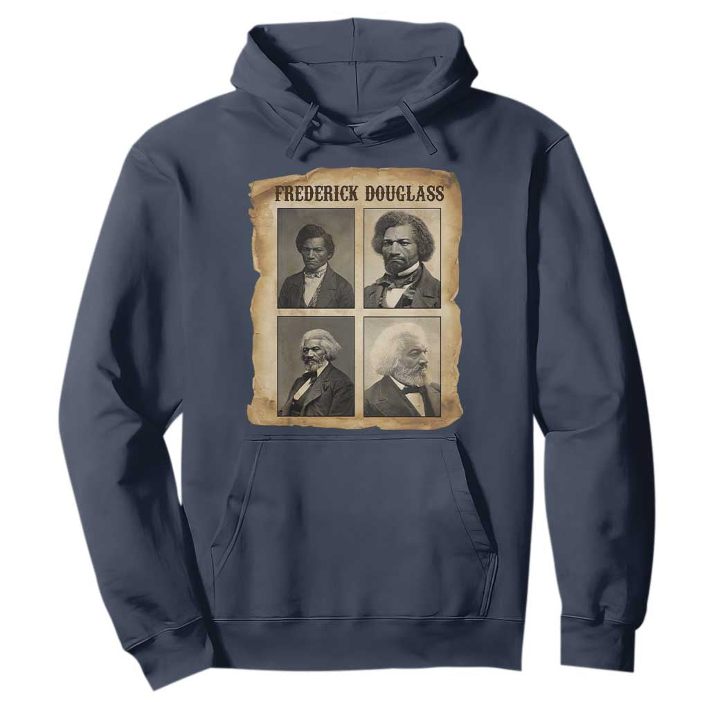 The Life Of Frederick Douglass Hoodie Historical Black History TS12 Navy Print Your Wear