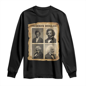 The Life Of Frederick Douglass Long Sleeve Shirt Historical Black History TS12 Black Print Your Wear