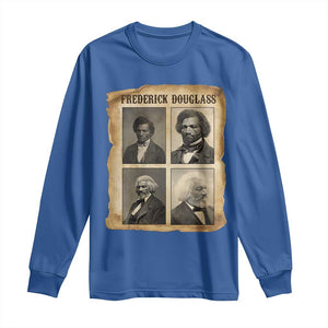 The Life Of Frederick Douglass Long Sleeve Shirt Historical Black History TS12 Royal Blue Print Your Wear