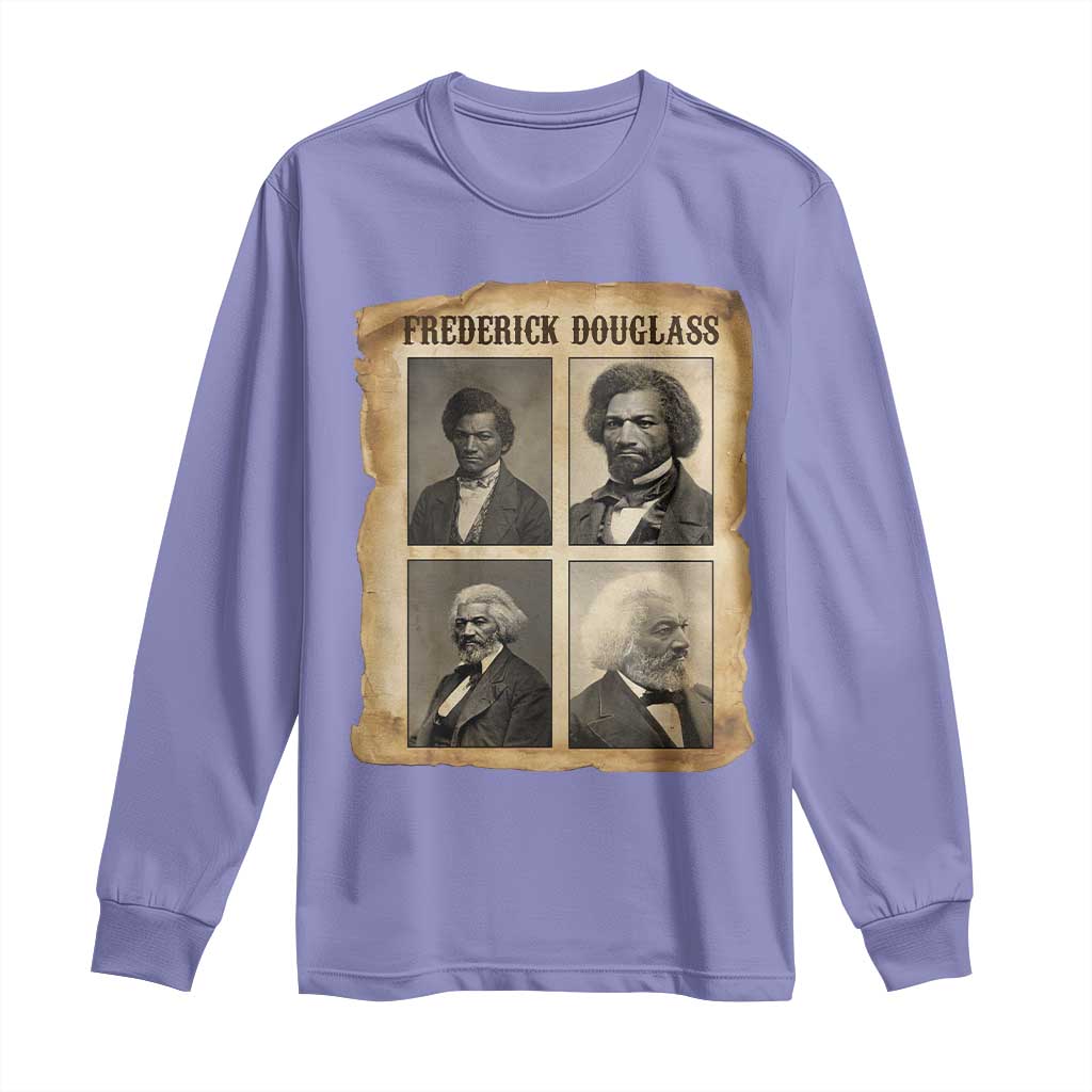 The Life Of Frederick Douglass Long Sleeve Shirt Historical Black History TS12 Violet Print Your Wear