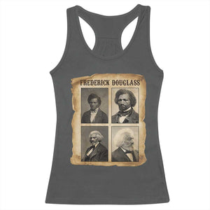 The Life Of Frederick Douglass Racerback Tank Top Historical Black History TS12 Dark Heather Print Your Wear