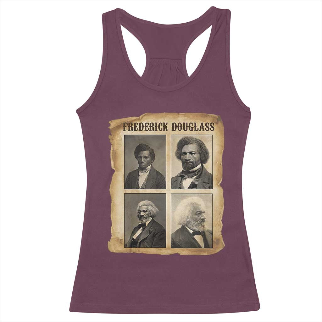 The Life Of Frederick Douglass Racerback Tank Top Historical Black History TS12 Maroon Print Your Wear