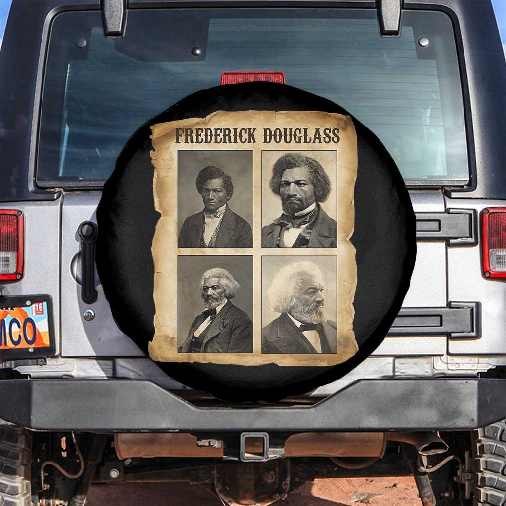 The Life Of Frederick Douglass Spare Tire Cover Historical Black History TS12 No hole Black Print Your Wear