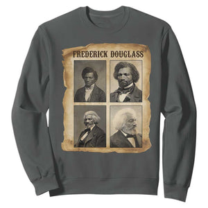The Life Of Frederick Douglass Sweatshirt Historical Black History TS12 Dark Heather Print Your Wear