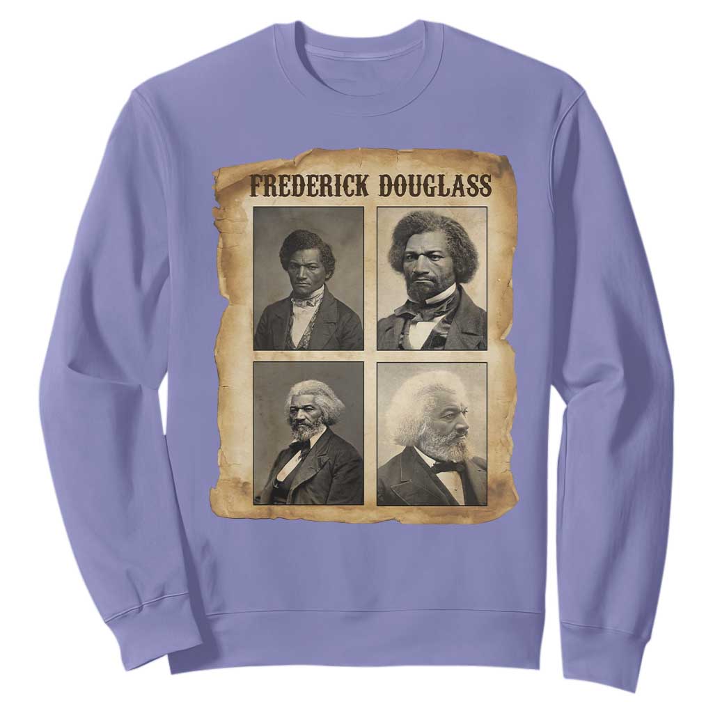 The Life Of Frederick Douglass Sweatshirt Historical Black History TS12 Violet Print Your Wear