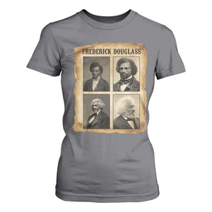 The Life Of Frederick Douglass T Shirt For Women Historical Black History TS12 Charcoal Print Your Wear
