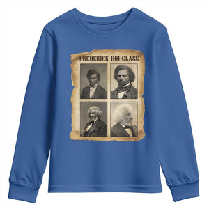 The Life Of Frederick Douglass Youth Sweatshirt Historical Black History TS12 Royal Blue Print Your Wear