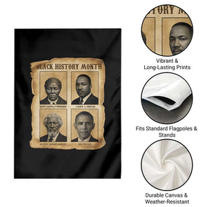Vintage Black History Heroes Garden Flag Strong Black Pride TS12 Print Your Wear