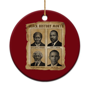 Vintage Black History Heroes Ceramic Ornament Strong Black Pride TS12 1pc Red Print Your Wear